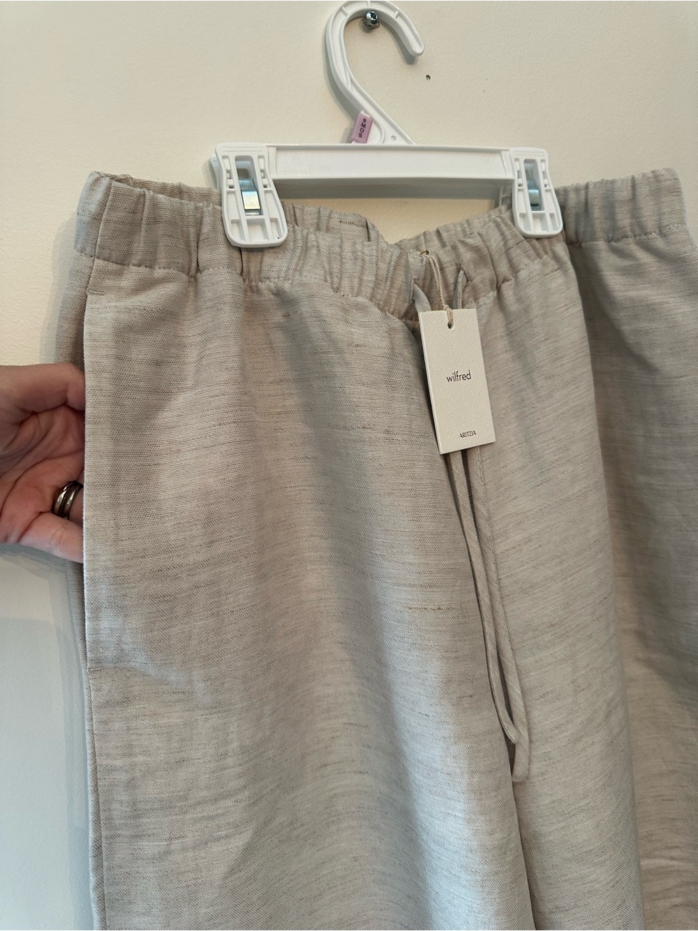 Aritzia Wilfred NWT Lodge Pants in CruiseLinen Fabric - Picture 5 of 12